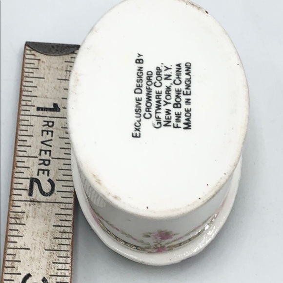 Crownford England Fine China Vintage Trinket Box - Picture 4 of 5